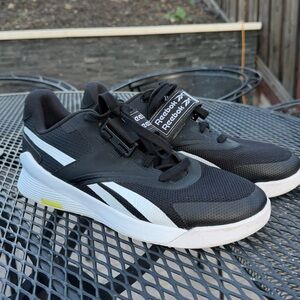 Reebok PR Men's Black and White Weightlifting Shoes